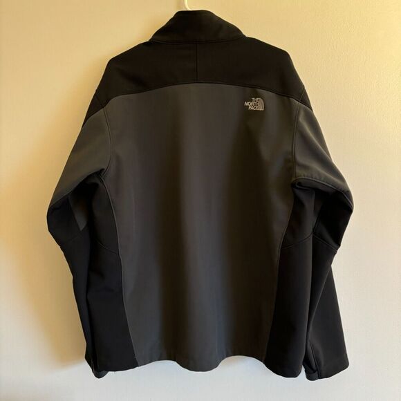 The North Face Soft Shell Jacket Mens XL Full Zip Gray and Black - Picture 6 of 7
